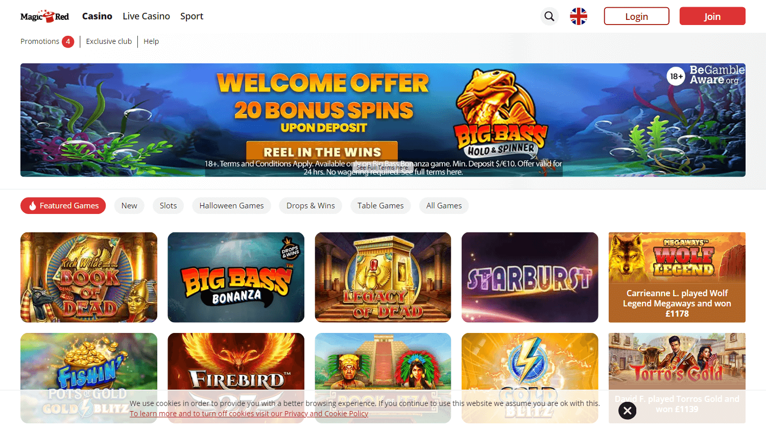 Magic Red Casino Desktop screenshot